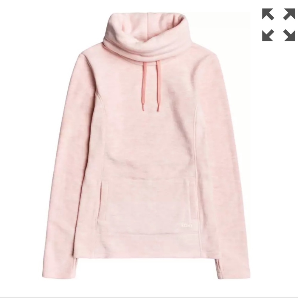 Roxy Women's Snow Flakes Vibes Cowl Neck Fleece Pullover Size Small NWT
